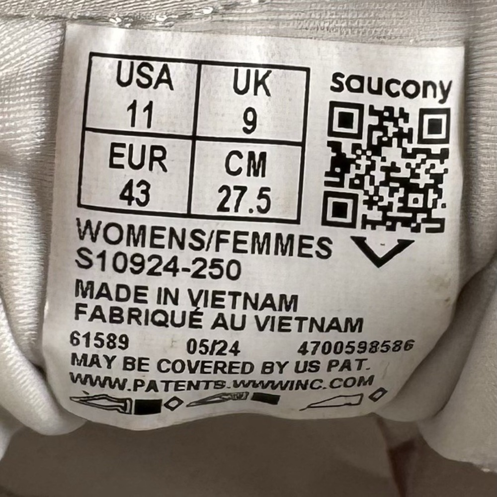Saucony Womens Ride 17 Womens Size 11 Gray Road Running Shoes Cushion S10925-250 - Picture 12 of 12